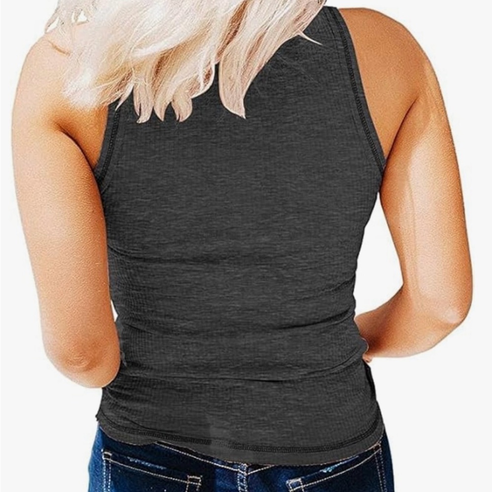 NWT SUNBS Women Tank Tops Ribbed Summer Sexy Sleeveless. - Picture 3 of 7